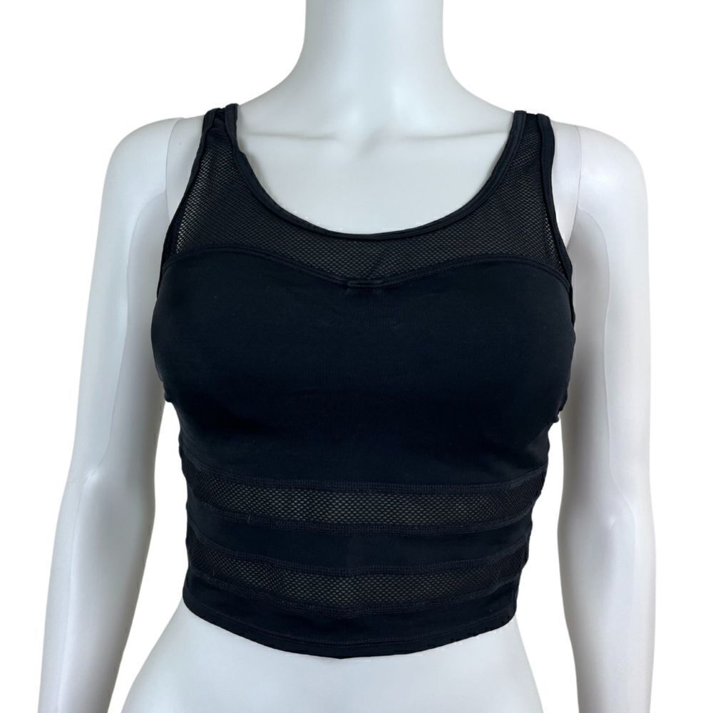 Athleta Black 32 B/C Mesh Bra Bralette Swimwear Wired Top